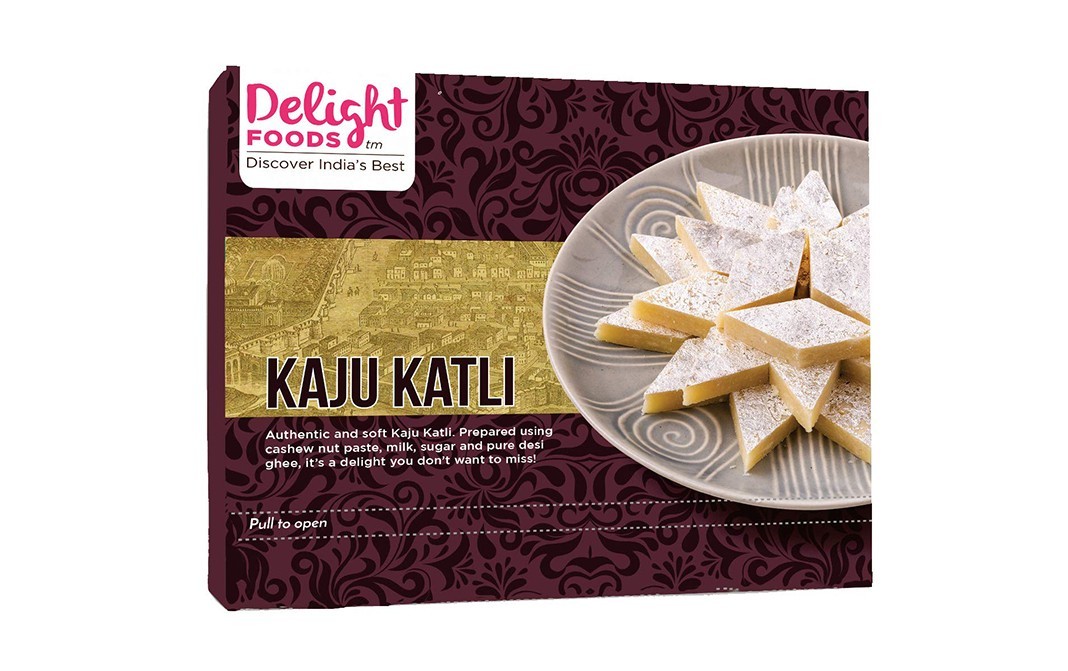Delight Foods Kaju Katli    Box  250 grams